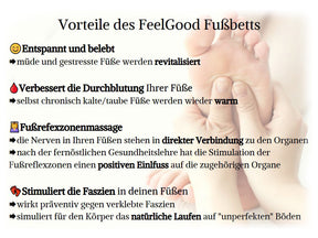 FeelGood Fußbett Massage Einlegesohlen, grasgrün