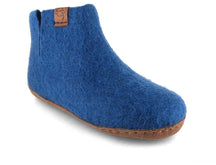 Yeti Kids Kinderhausschuhe mit Ledersohle, blau